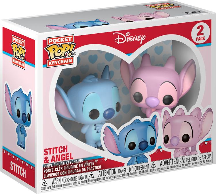 фото Брелок Funko POP! Keychain Disney Lilo & Stitch 2PK Stitch & Angel 36370-PDQ