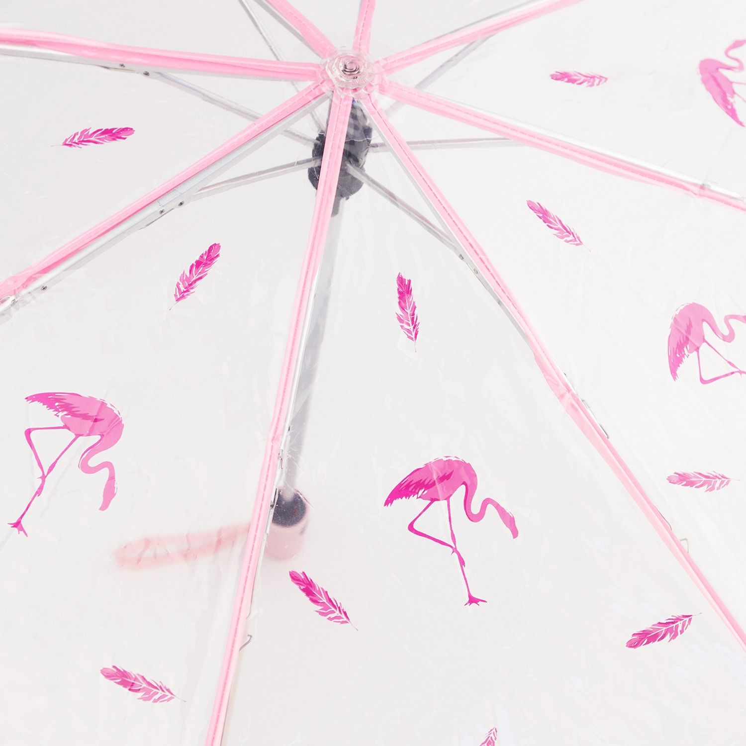фото Зонт складной женский Kawaii Factory Фламинго, цвет: розовый. KW041-000049
