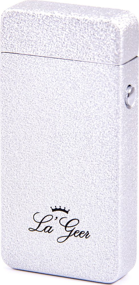 Зажигалка La Geer, электроимпульсная USB, 85411, белый, 1,5 х 4 х 7