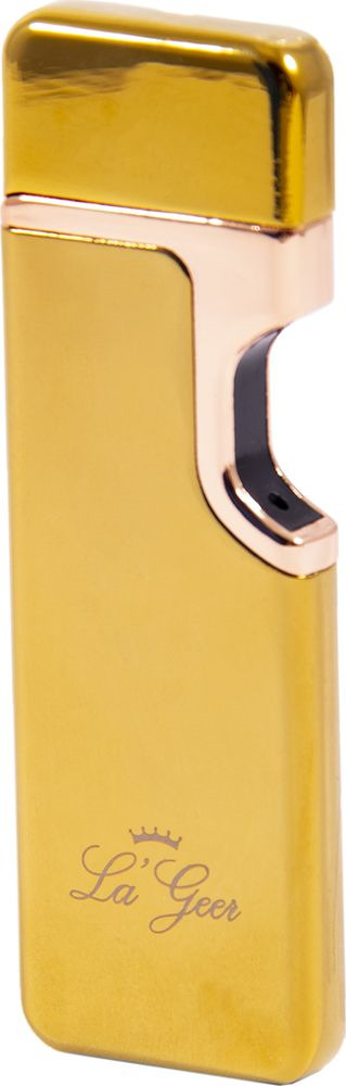 Зажигалка La Geer, электронная USB, 85427, золотой, 1,5 х 4 х 6