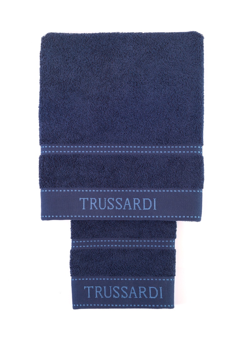 фото Набор банных полотенец Trussardi Ribbon, темно-синий