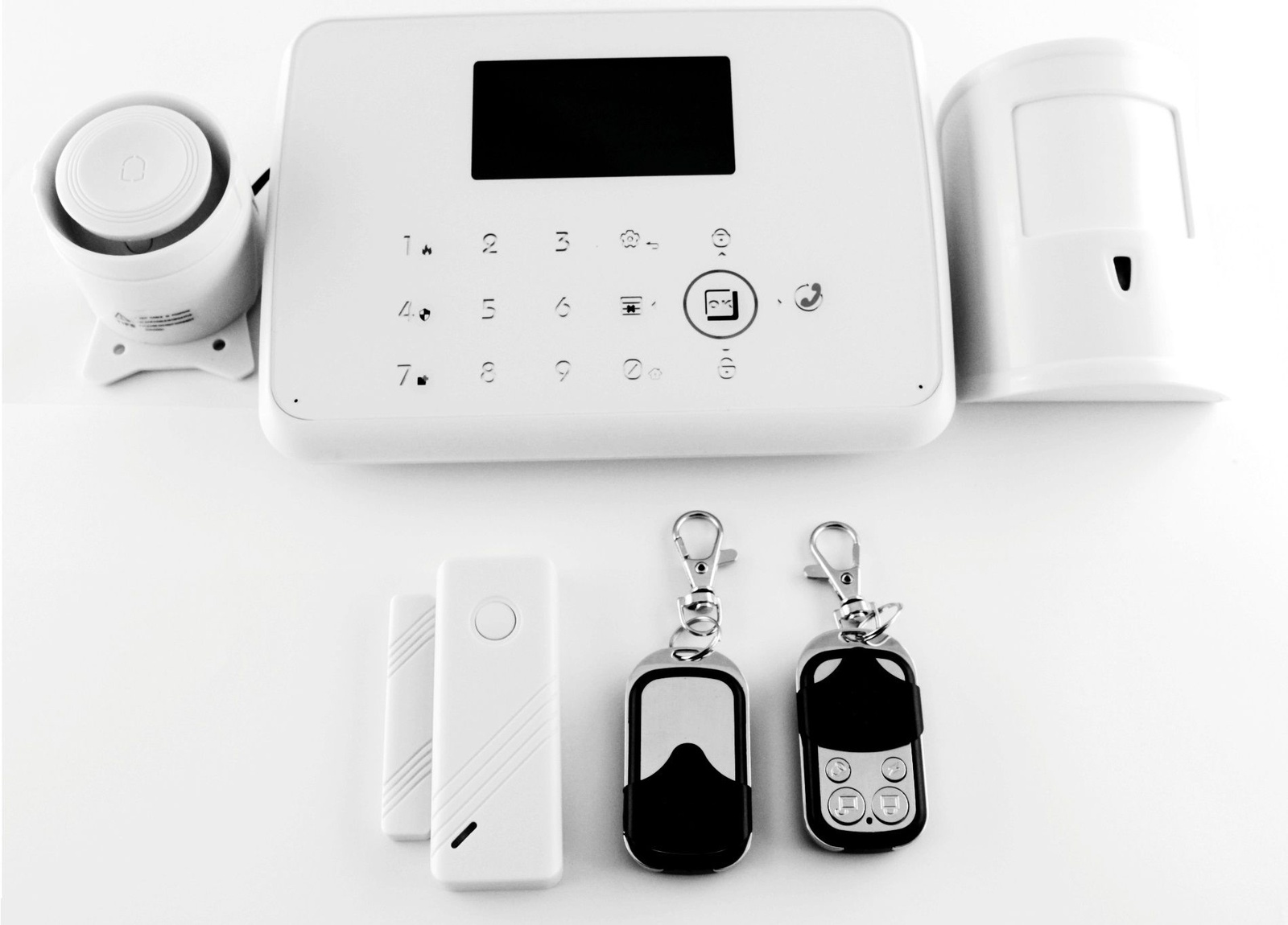 фото Охранная система для дома или дачи Сleverheim GSM сигнализация KH-AS10 (Комплект с датчиками и пультами) Cleverheim