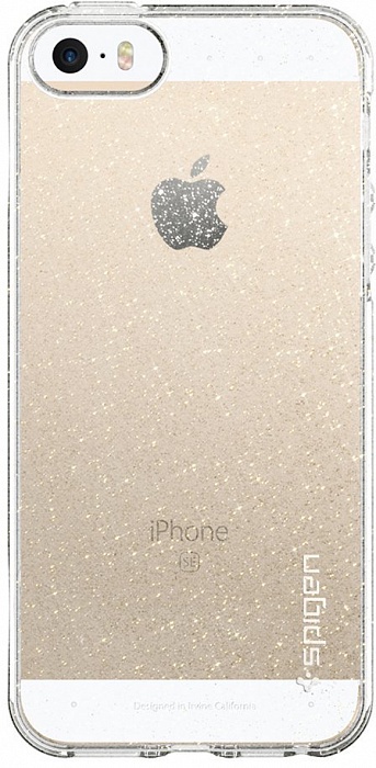 фото Чехол для сотового телефона SGP Liquid Air Glitter (041CS21959) для iPhone 5/5S/SE, прозрачный