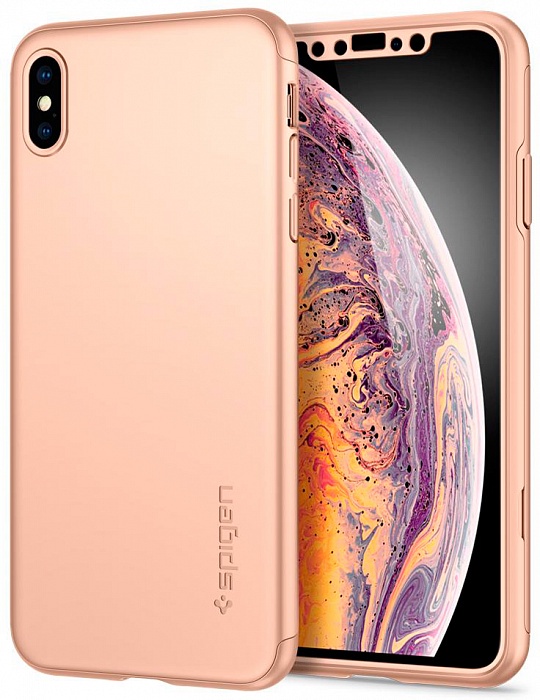 фото Чехол для сотового телефона SGP Thin Fit 360 (065CS25351) для iPhone Xs Max, розовый