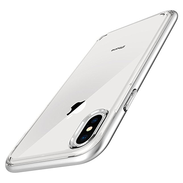 фото Чехол для сотового телефона SGP Neo Hybrid Crystal (057CS22174) для Apple iPhone X, серебристый