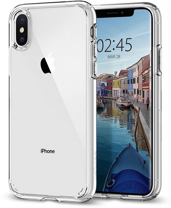 фото Чехол для сотового телефона SGP Ultra Hybrid (063CS25115) для iPhone X/Xs, прозрачный