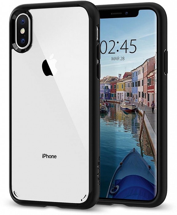 фото Чехол для сотового телефона SGP Ultra Hybrid (063CS25116) для iPhone X/Xs, черный