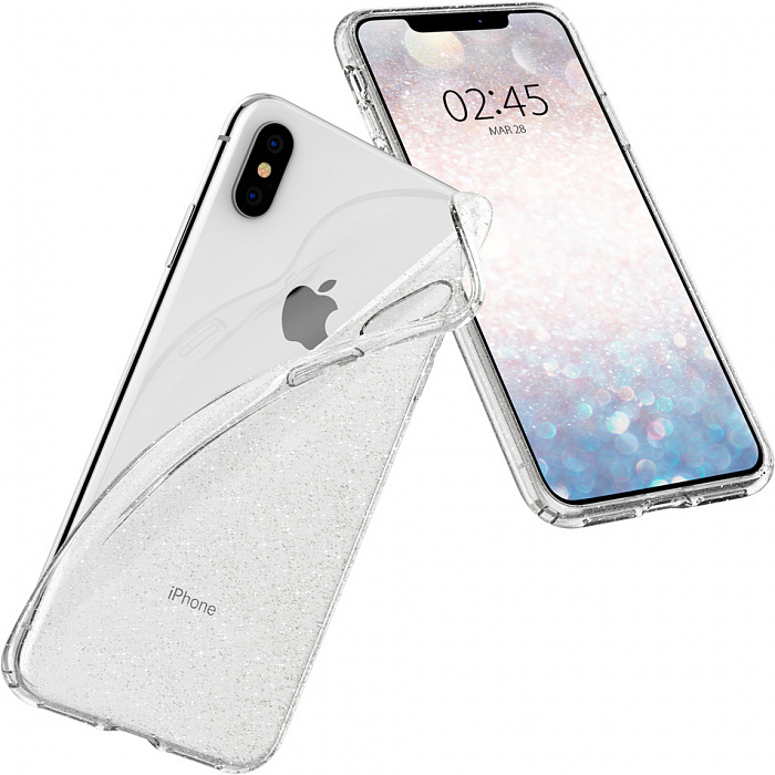 фото Чехол для сотового телефона SGP Liquid Crystal Glitter (065CS25123) для iPhone Xs Max, прозрачный