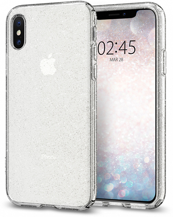 фото Чехол для сотового телефона SGP Liquid Crystal Glitter (065CS25123) для iPhone Xs Max, прозрачный