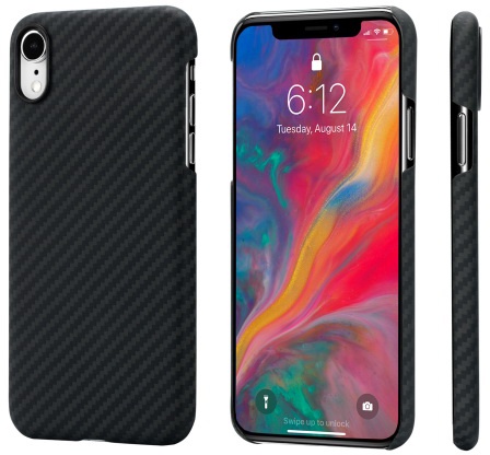 фото Чехол для сотового телефона Pitaka MagCase для iPhone XR, черно-серый