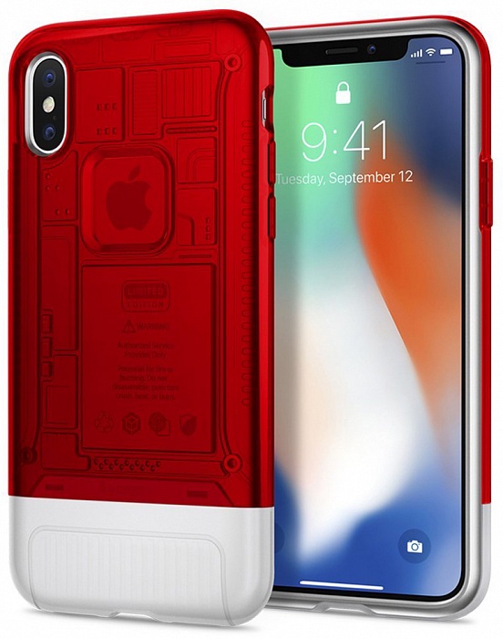 фото Чехол для сотового телефона SGP Classic C1 (057CS23195) для iPhone X, красный