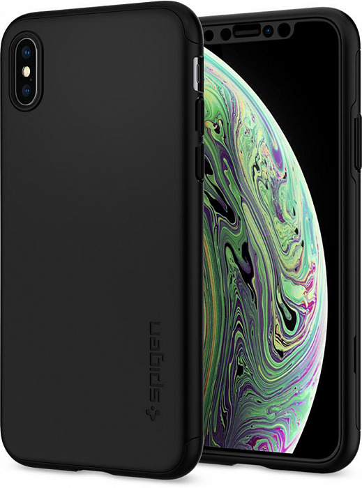 фото Чехол для сотового телефона SGP Thin Fit 360 (065CS24846) для iPhone Xs Max, черный