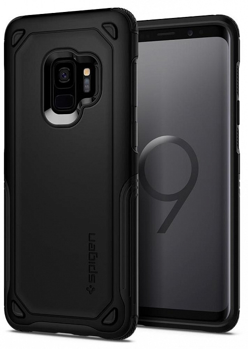 фото Чехол для сотового телефона SGP Hybrid Armor (592CS22842) для Samsung Galaxy S9, черный