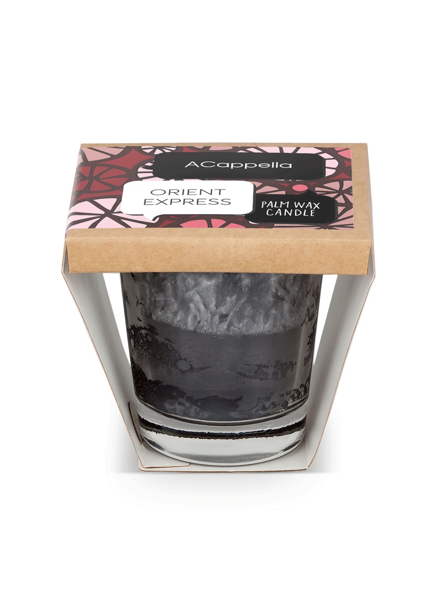 фото Свеча ароматизированная ACappella Восточный экспресс, черно-серый