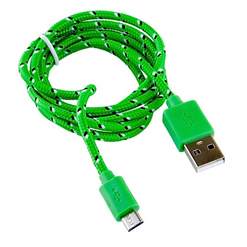 фото Кабель microUSB - USB BLAST BMC-112, в тканевой оплетке