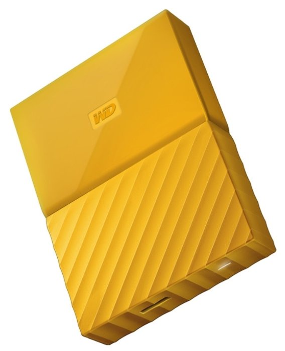 фото Портативный внешний жесткий диск WD HDD 2 TB My Passport Slim , 2.5", USB 3.0, желтый