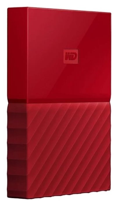 фото Портативный внешний жесткий диск WD HDD 4 TB My Passport, 2.5", USB 3.0, красный