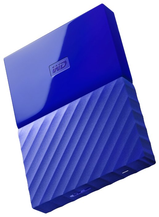 фото Портативный внешний жесткий диск WD HDD  2 TB  My Passport Slim, 2.5", USB 3.0, синий