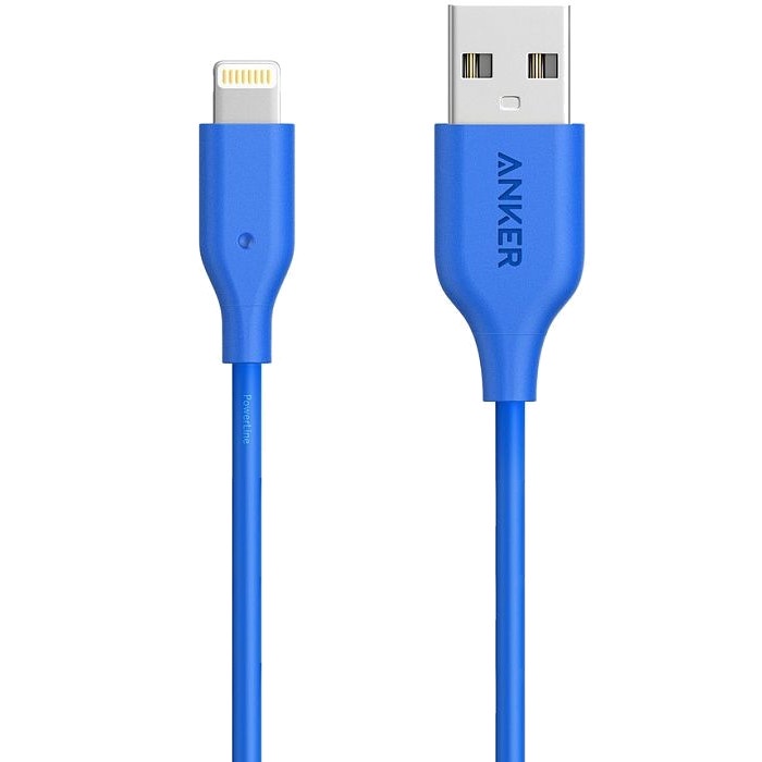 Кабель ANKER PowerLine II Lightning - USB, A8432H31, синий