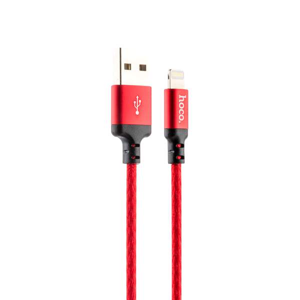 Кабель HOCO X14 Times speed USB - Lightning, красный