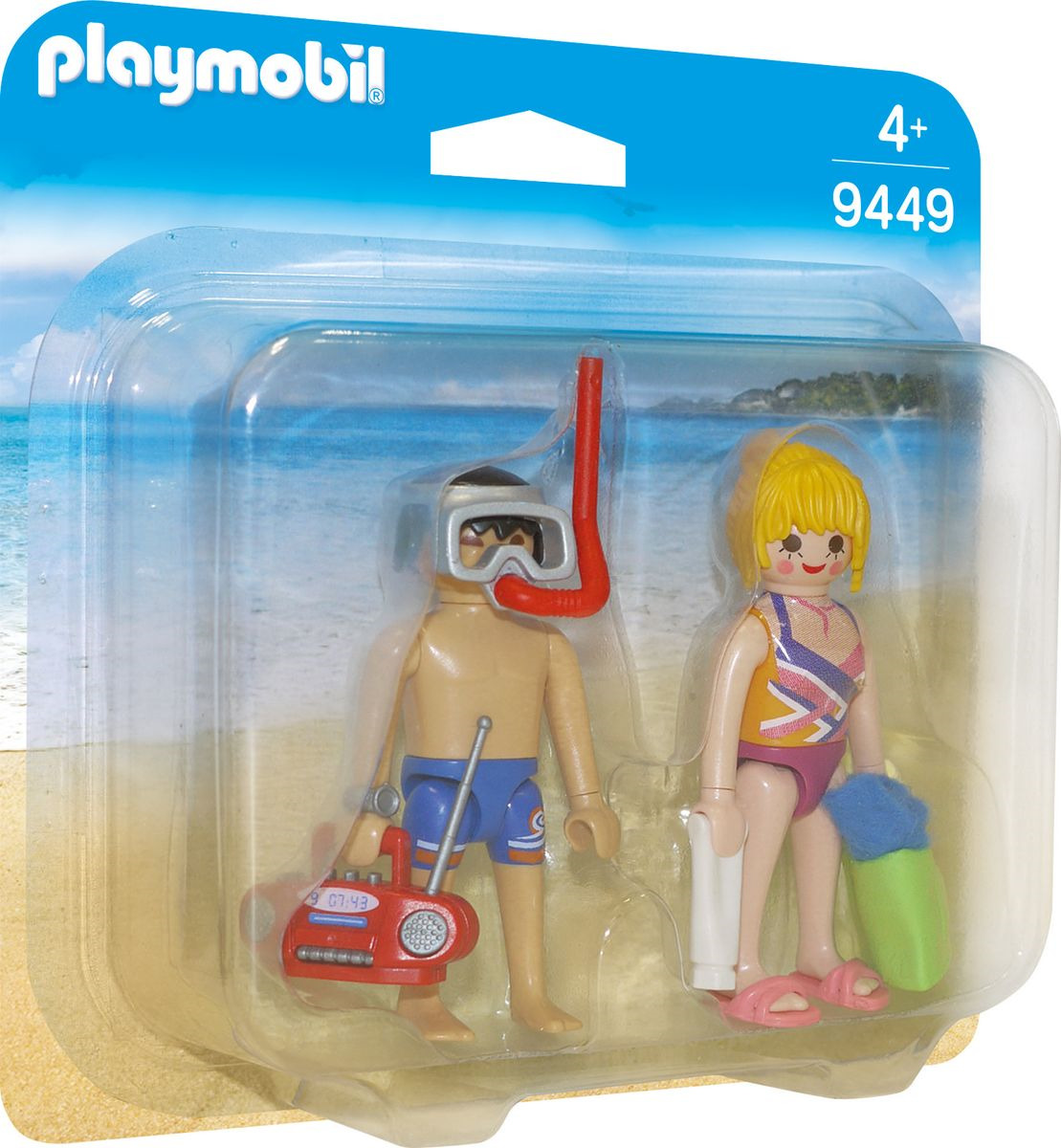 Пластиковый конструктор Playmobil ДУО Летний лагерь Пляжники, 9449pm