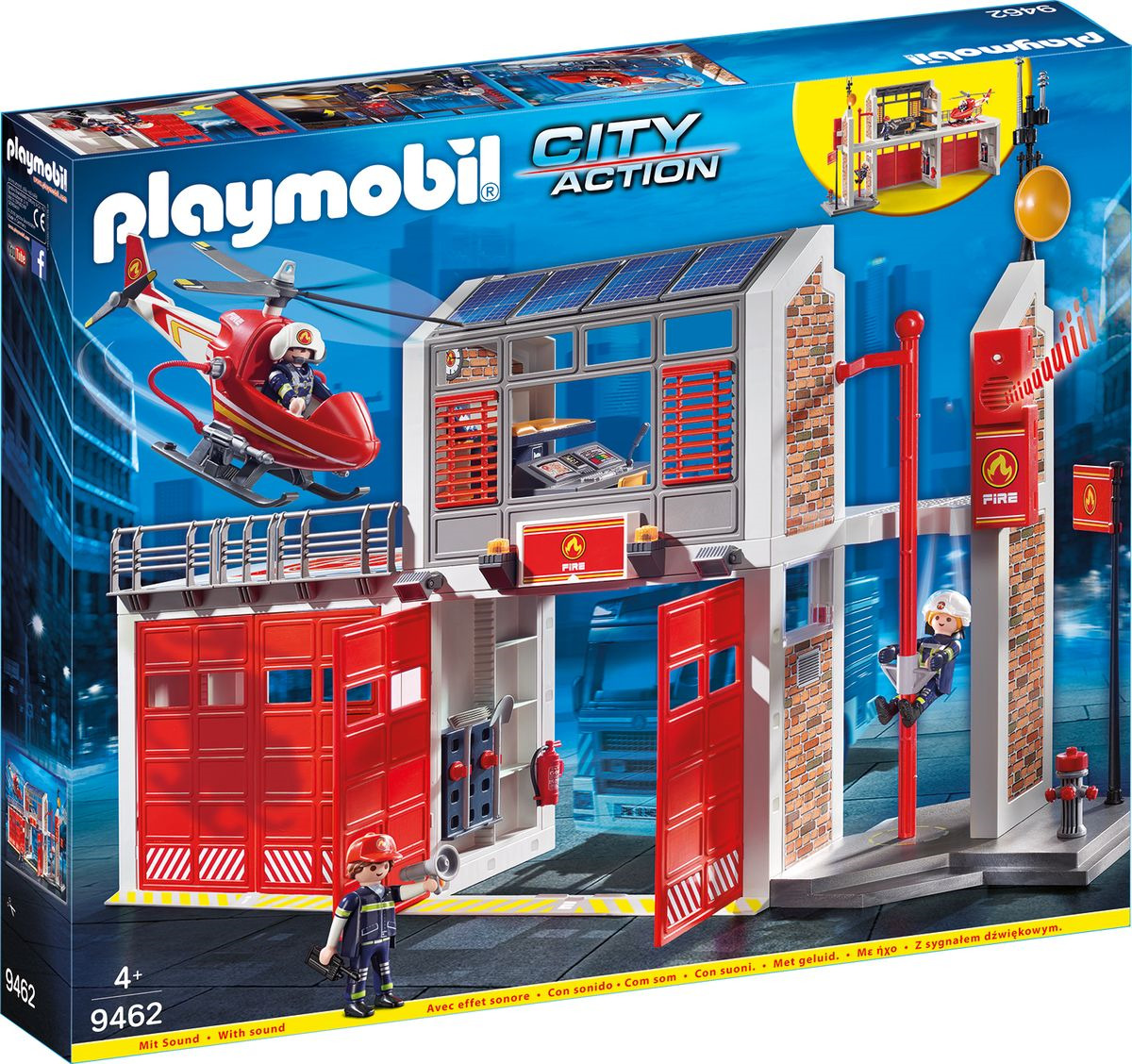 фото Пластиковый конструктор Playmobil Пожарная служба Пожарная станция, 9462pm