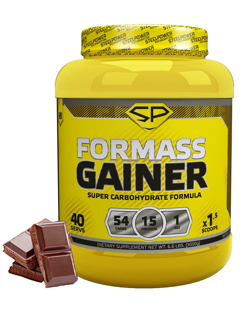 фото SteelPower Nutrition / Гейнер For Mass Gainer, 3000 г, Классический шоколад