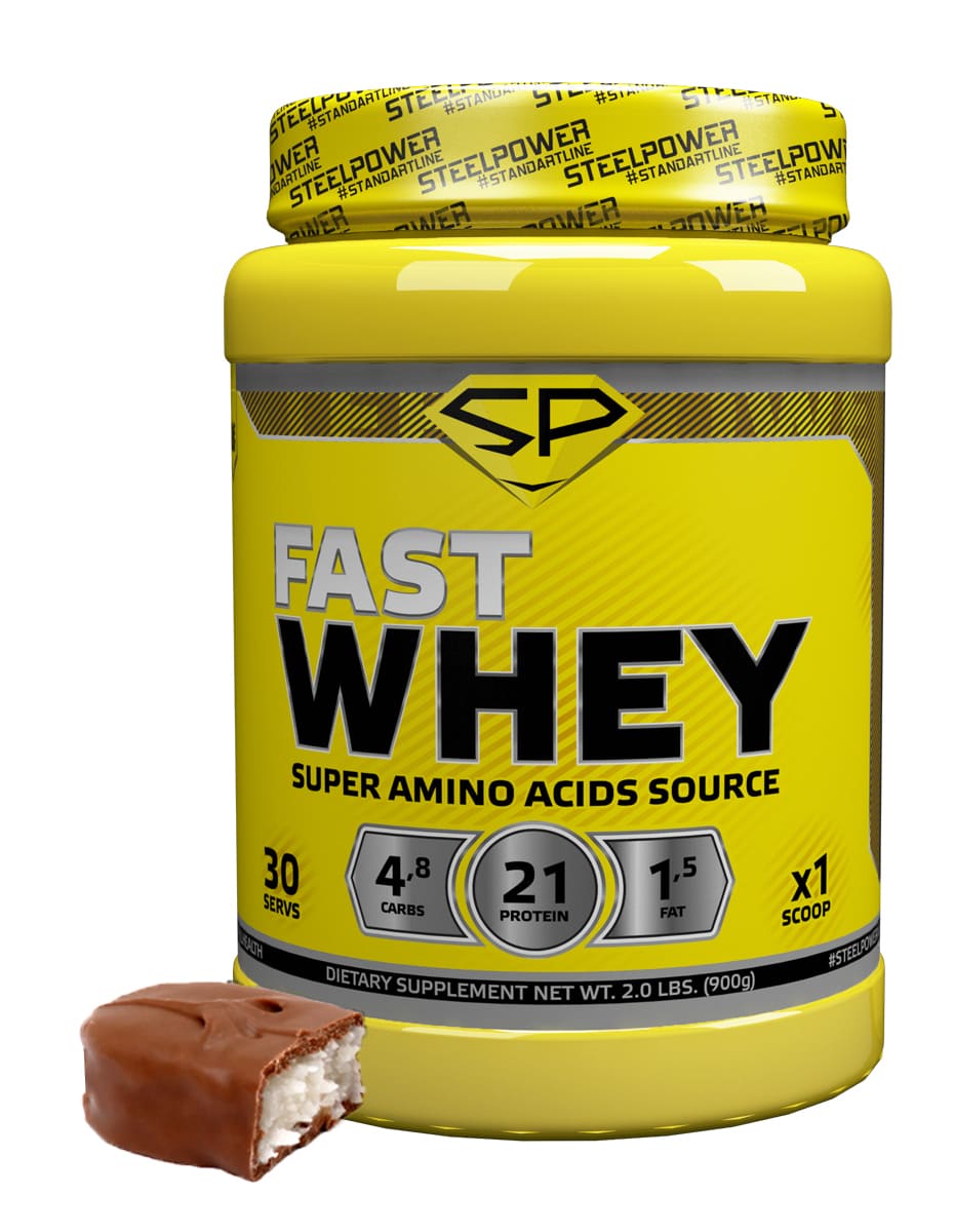 фото SteelPower Nutrition / Сывороточный протеин Fast Whey, 900 г, Баунти