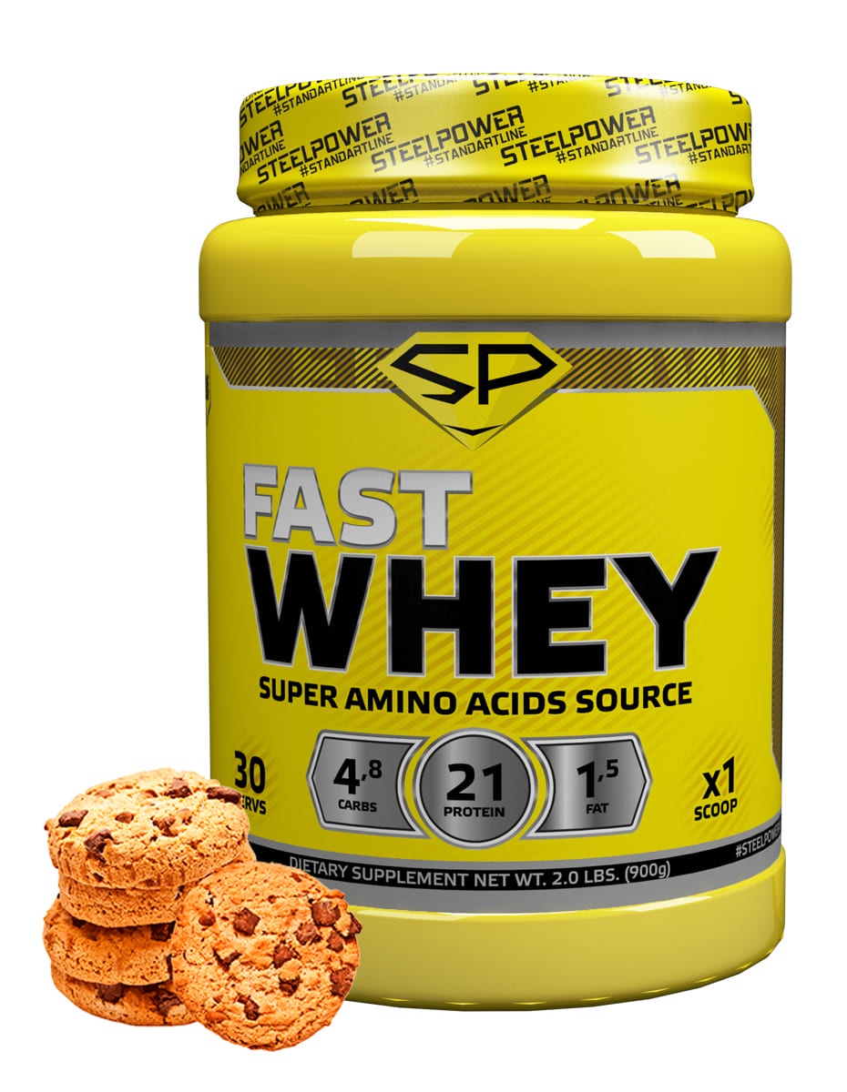 фото SteelPower Nutrition / Сывороточный протеин Fast Whey, 900 г, Молочное печенье