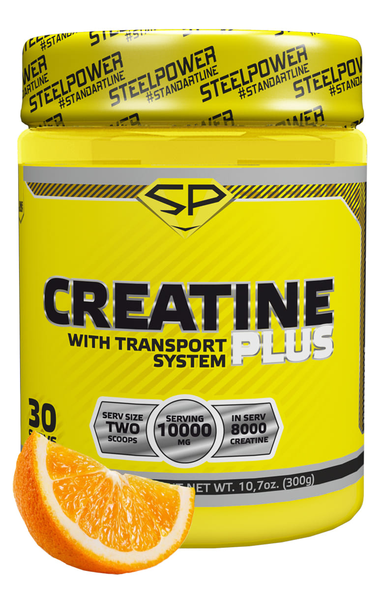 фото SteelPower Nutrition / Креатин моногидрат Creatine Plus, 300 г, Апельсин