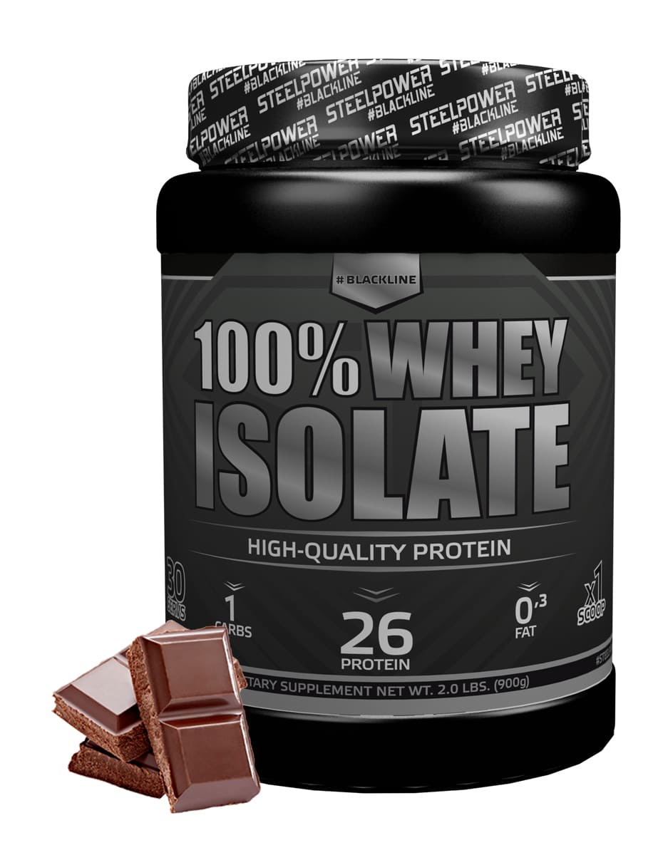фото SteelPower Nutrition / Изолят сывороточного протеина 100% Whey Isolate, 900 г, Шоколад
