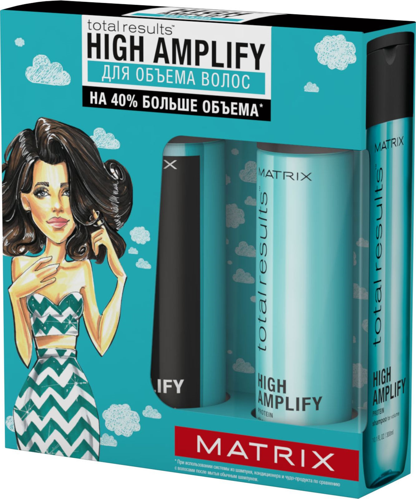 Косметический набор для волос Matrix Весенний Total Results High Amplify