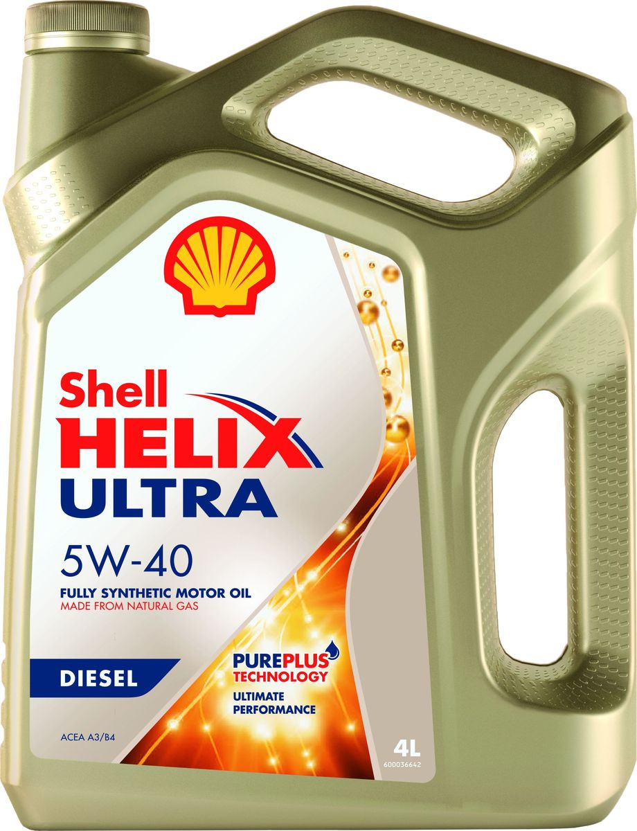 фото Моторное масло Shell Helix Ultra Diesel, синтетическое, 5W-40, 4 л