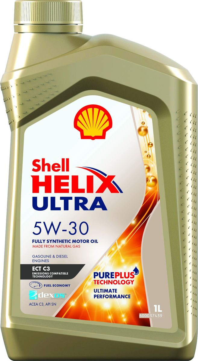 фото Моторное масло Shell Helix Ultra ECT C3, синтетическое, 5W-30, 1 л