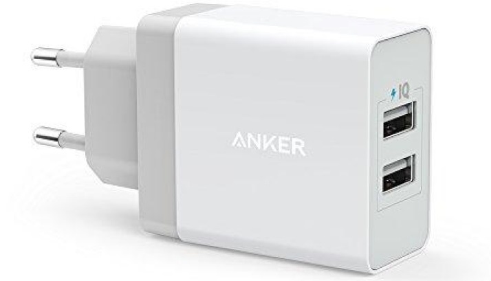 фото Зарядное устройство ANKER PowerPort 2 24W, A2021321, белый