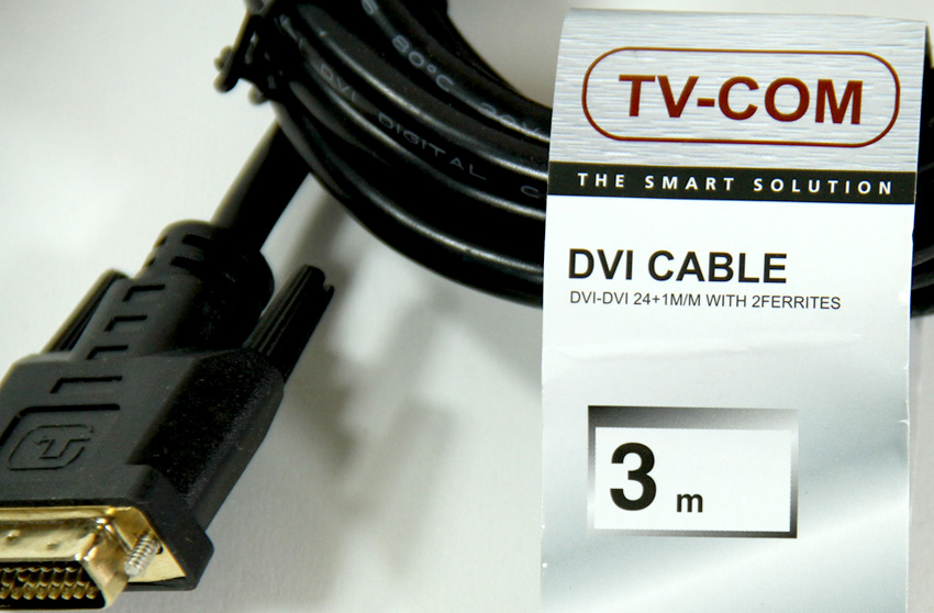 фото Кабель TVCOM DVI-D 25M - DVI-D 25M Dual link, черный