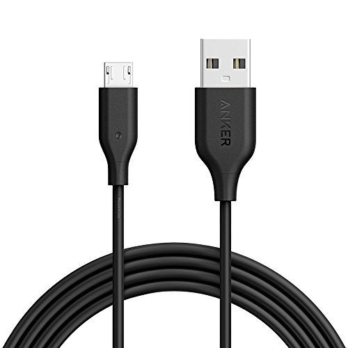Кабель ANKER PowerLine micro-USB, 1,8 м, A8133H12, черный