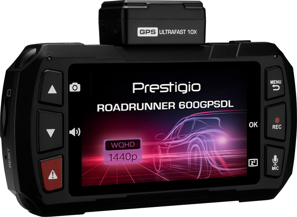 фото Видеорегистратор Prestigio RoadRunner 600GPSDL, черный