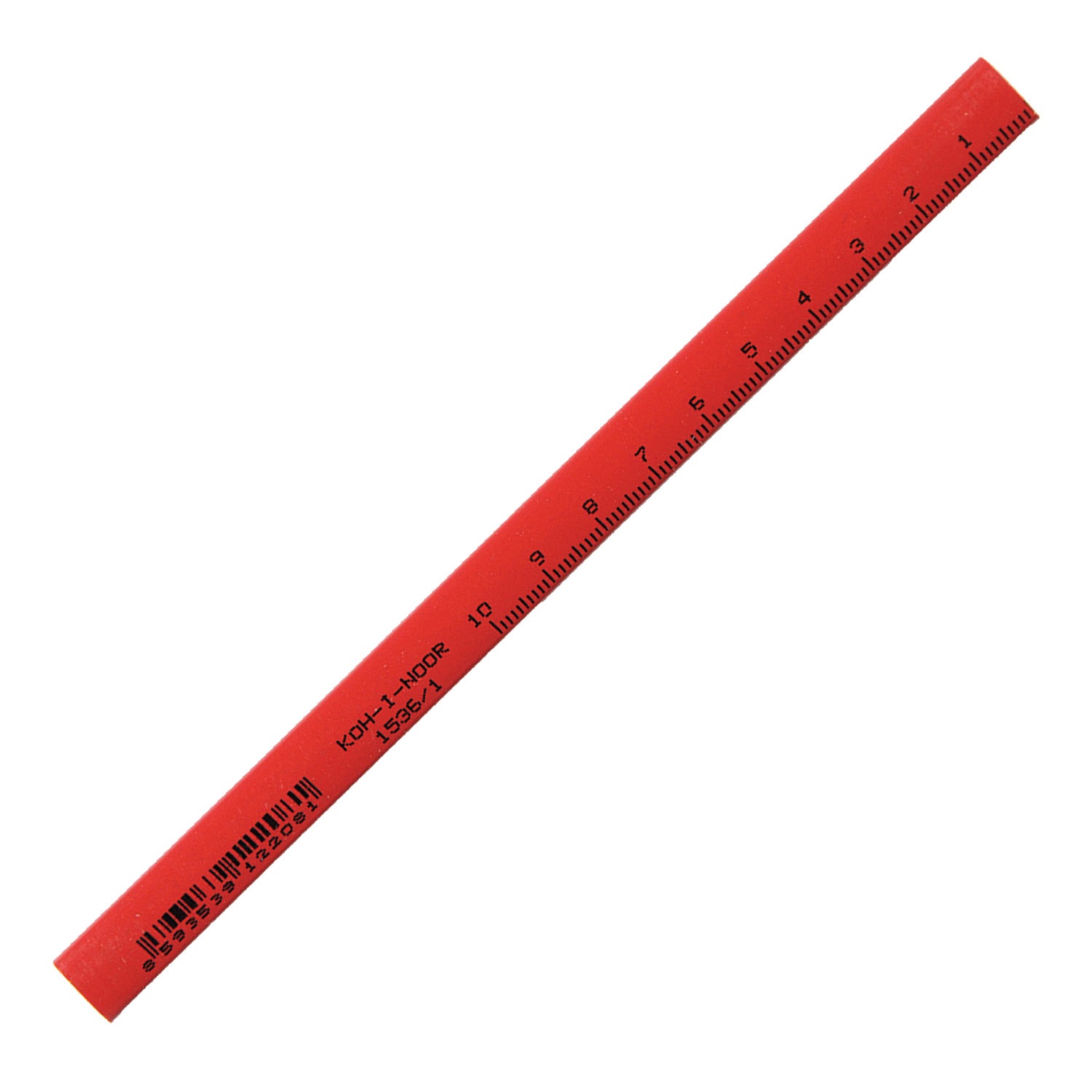 Карандаш KOH-I-NOOR столярный, 1 шт., B, грифель 5х2 мм, корпус красный, 0153600100177