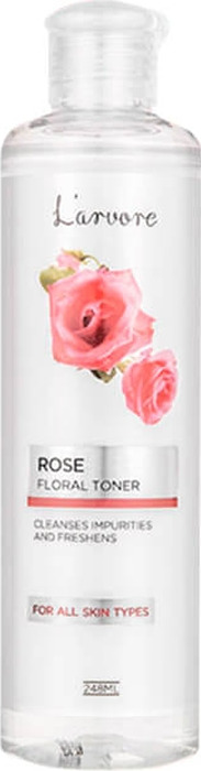 фото Тонер для лица L'Arvore Rose Floral Toner, освежающий, с экстрактом розы, 248 мл