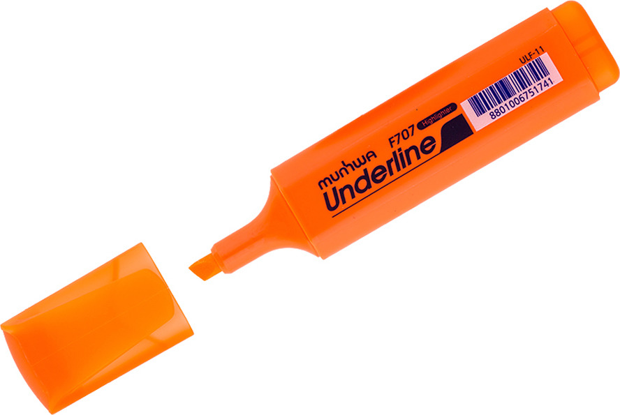 Текстовыделитель MunHwa UnderLine, 234212, оранжевый, 12 шт Текстовыделитель MunHwa UnderLine, 234212, оранжевый, 12 шт