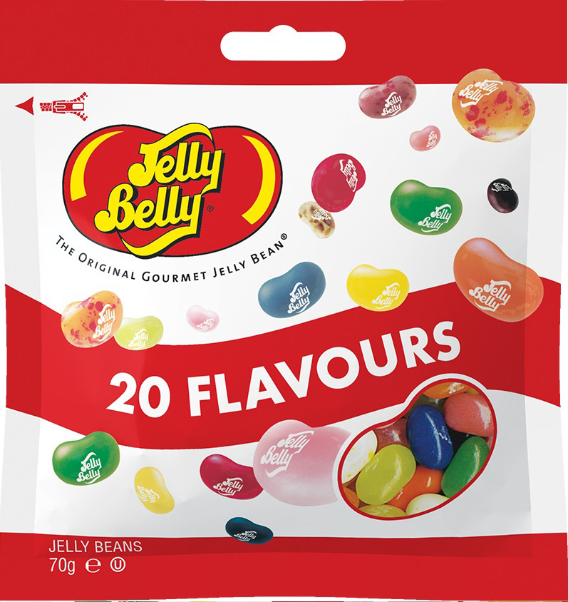 Драже жевательное Jelly Belly, ассорти 20 вкусов, 70 г