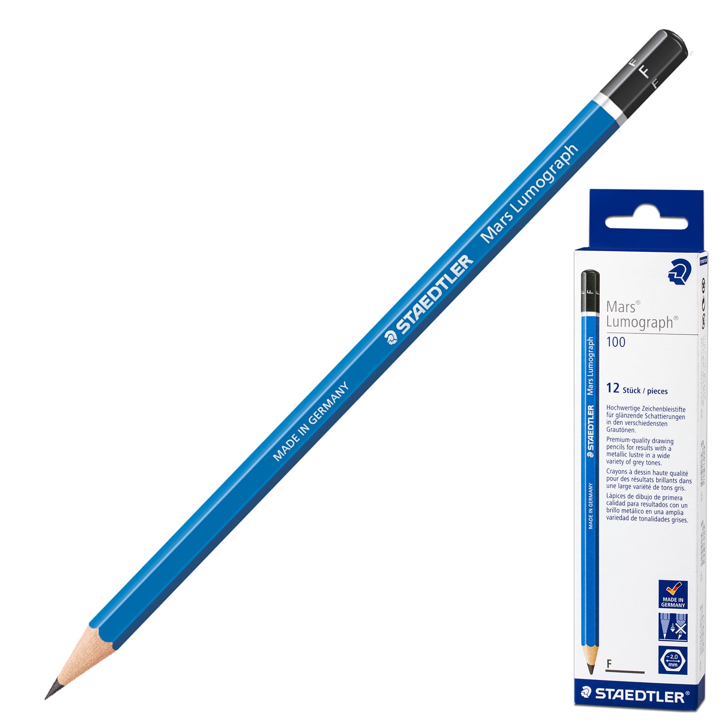 Набор карандашей STAEDTLER Mars Lumograph F Набор карандашей STAEDTLER Mars Lumograph F