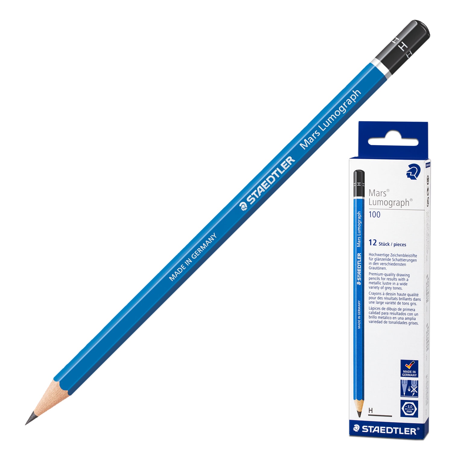 Набор карандашей STAEDTLER Mars Lumograph H Набор карандашей STAEDTLER Mars Lumograph H