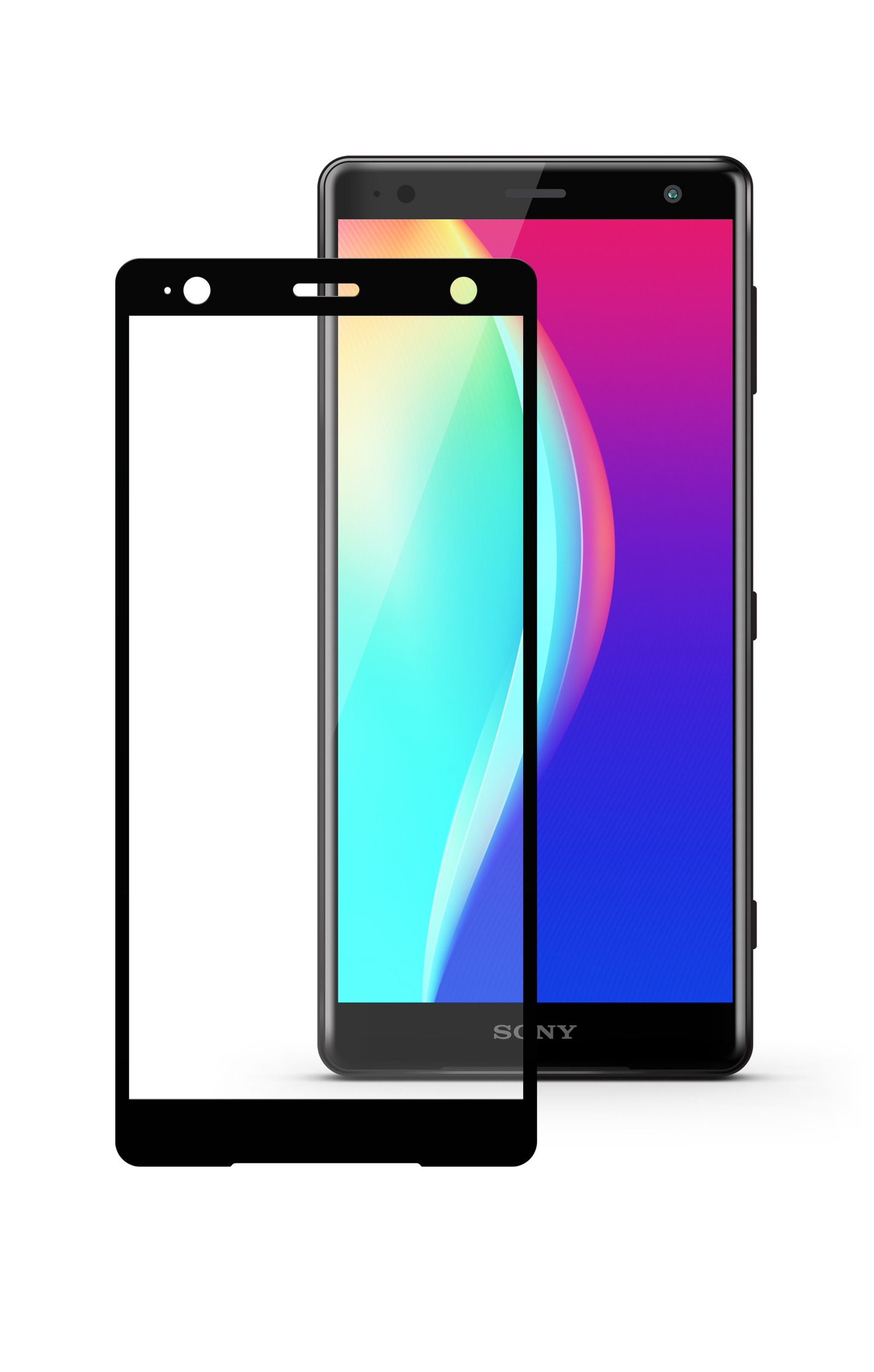 фото Защитное стекло Mobius для Sony Xperia XZ2 3D Full Cover (Black)