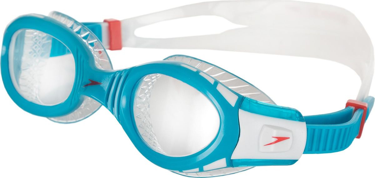Очки для плавания Speedo Futura Biofuse Flexiseal, белый, голубой, прозрачный, 8-11595C617A