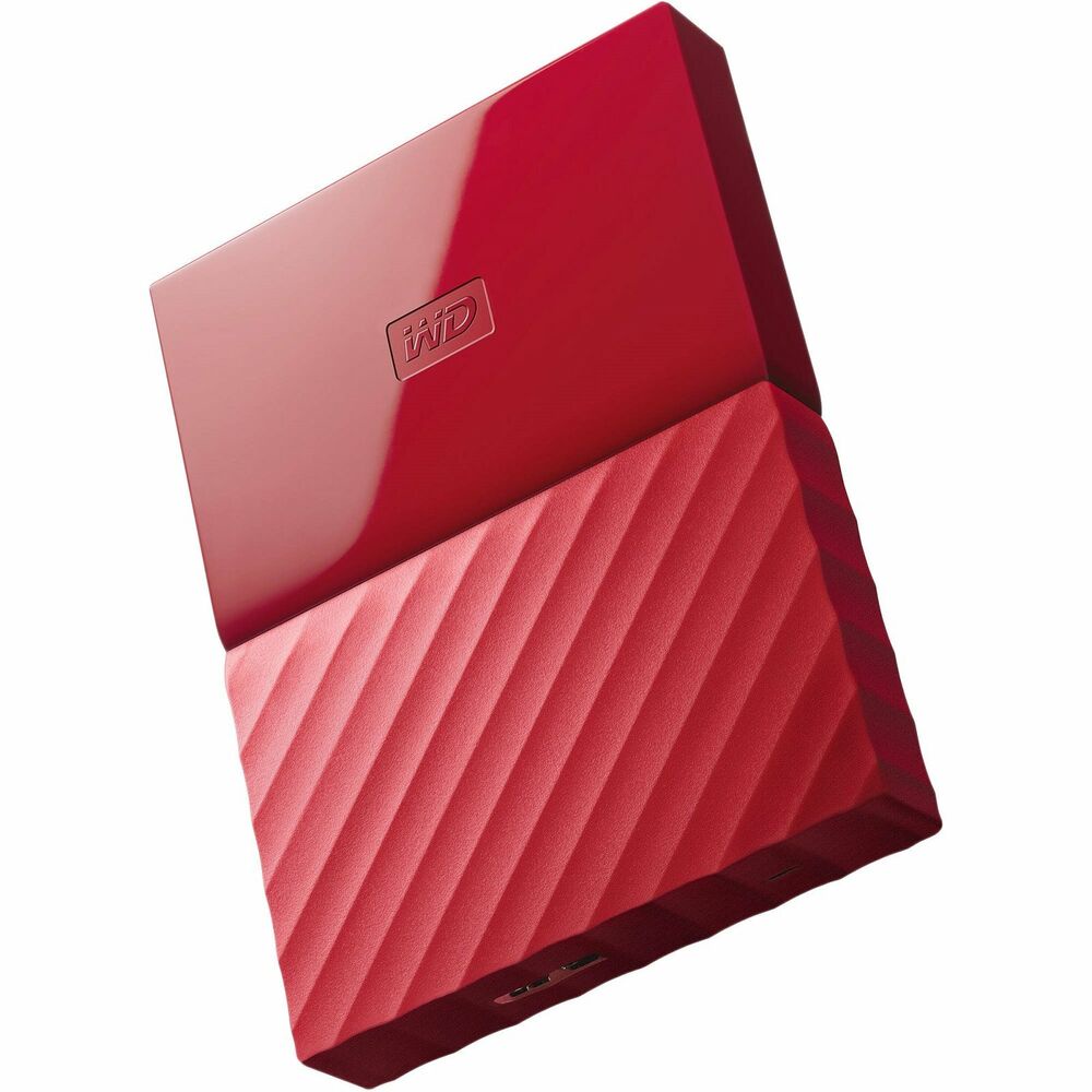 фото Портативный внешний жесткий диск WD HDD  2 TB  My Passport Slim , 2.5", USB 3.0, красный