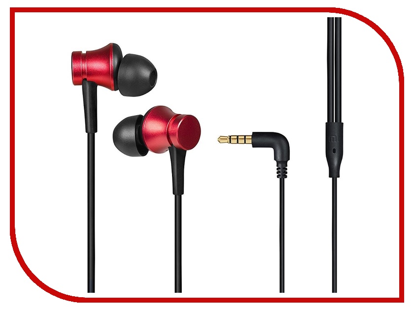 фото Наушники Xiaomi Mi Earphones Basic Red, красный