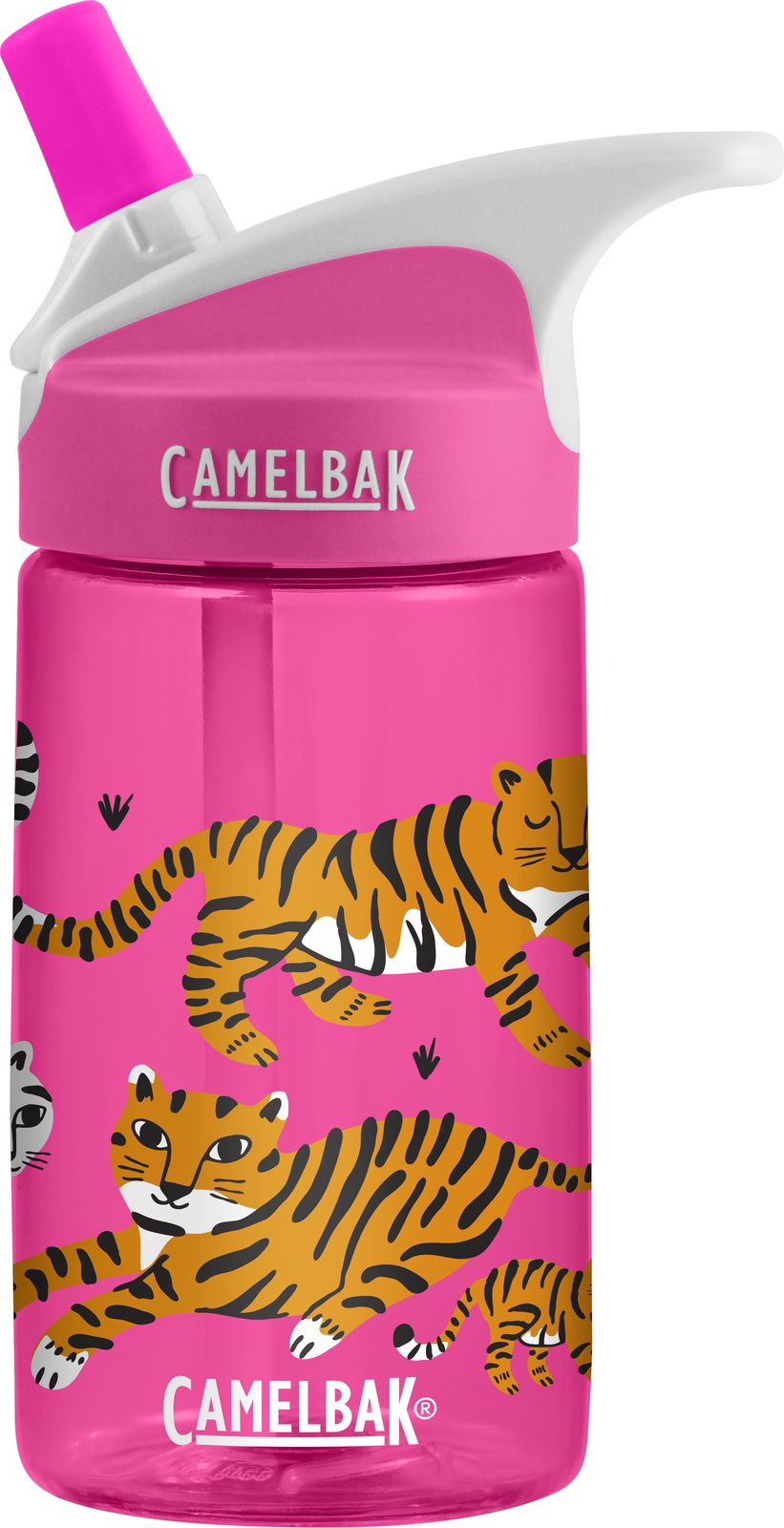 Бутылка для воды Camelbak Eddy Kids Tigers, 1579601140, розовый, 400 мл