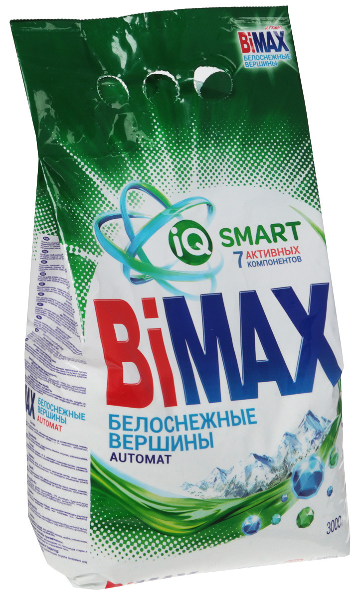 фото Стиральный порошок BiMax "Белоснежные вершины", 3 кг